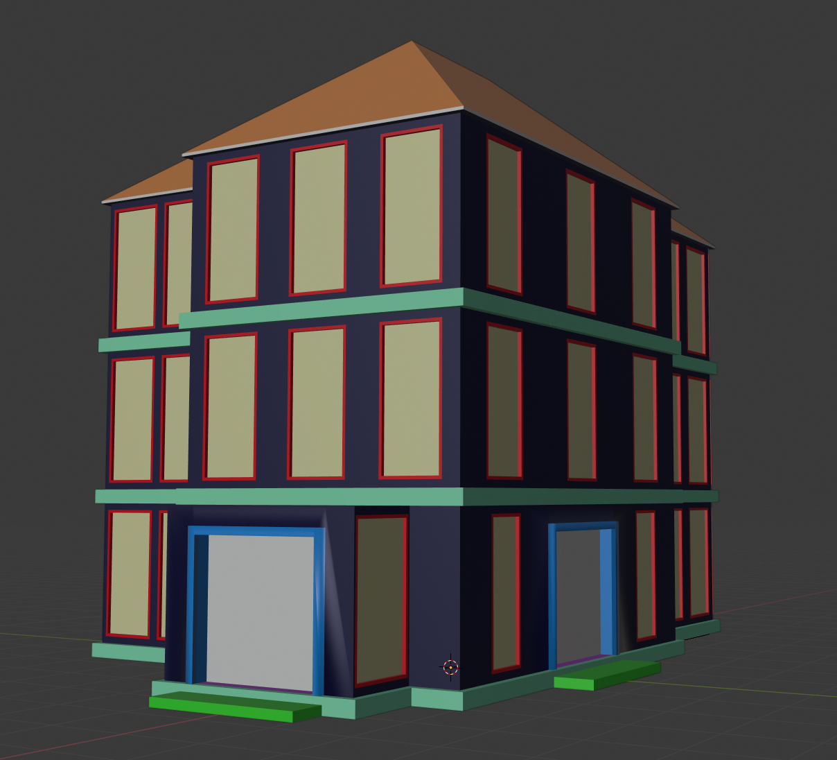 Low Poly Modern Building preview image 1
